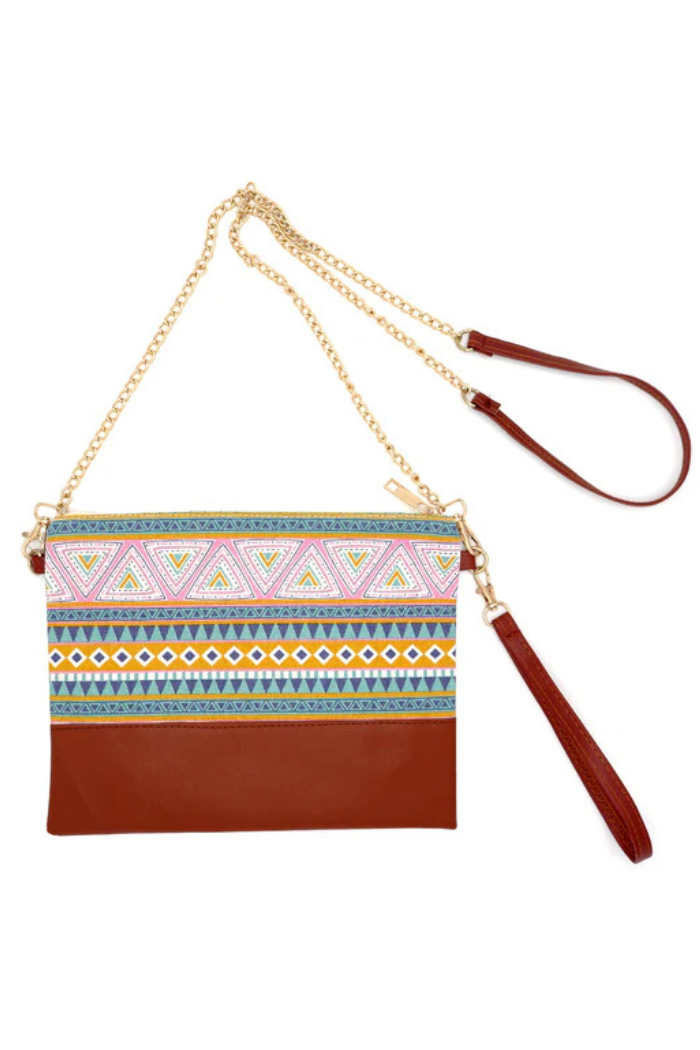 Aztec Wristlet Crossbody Purse