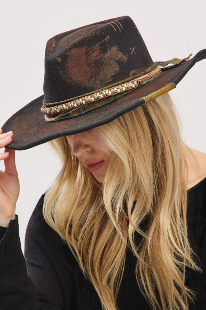 Western Rustic Fedora Hat