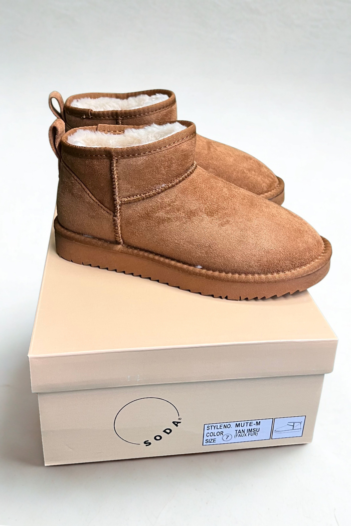 Winter Sherpa Fleece Booties