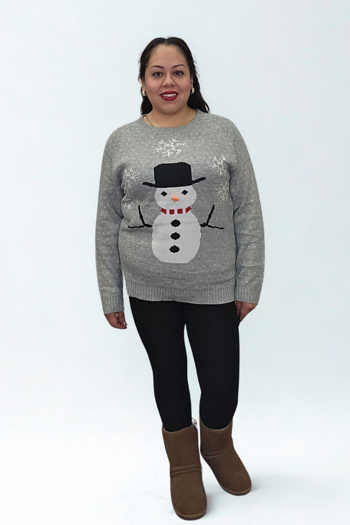 Snowman Holiday Knit Sweater