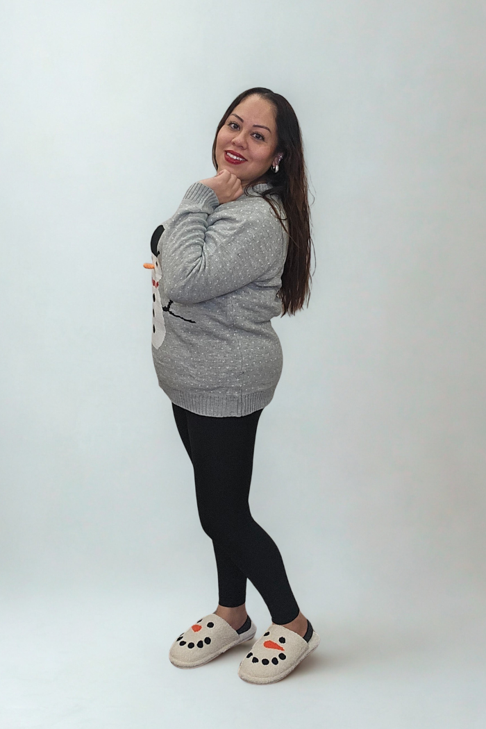 Snowman Holiday Knit Sweater