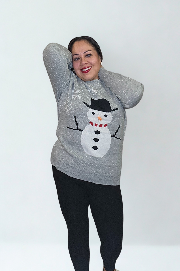 Snowman Holiday Knit Sweater