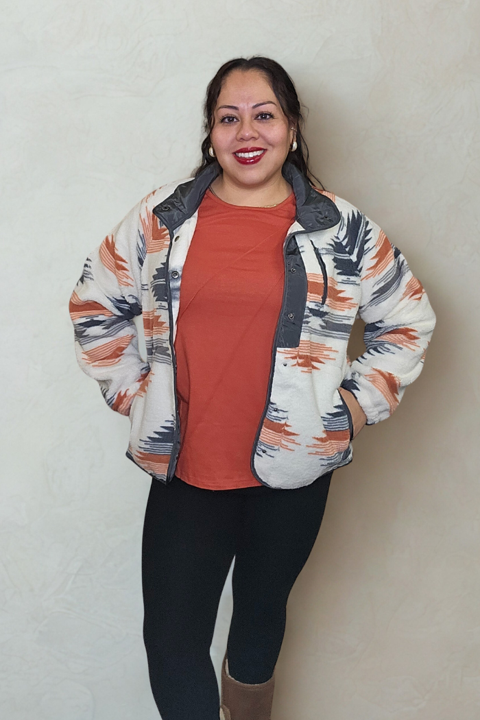 Western Aztec Fleece Shacket