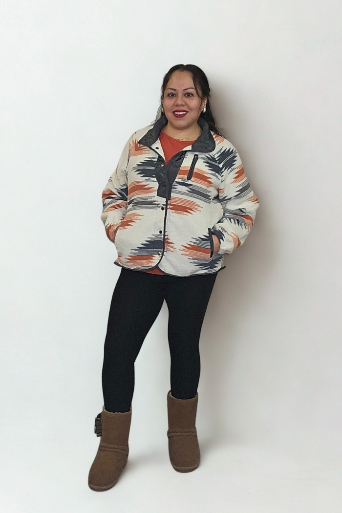 Western Aztec Fleece Shacket
