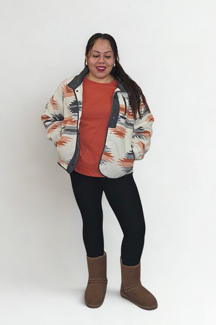 Western Aztec Fleece Shacket