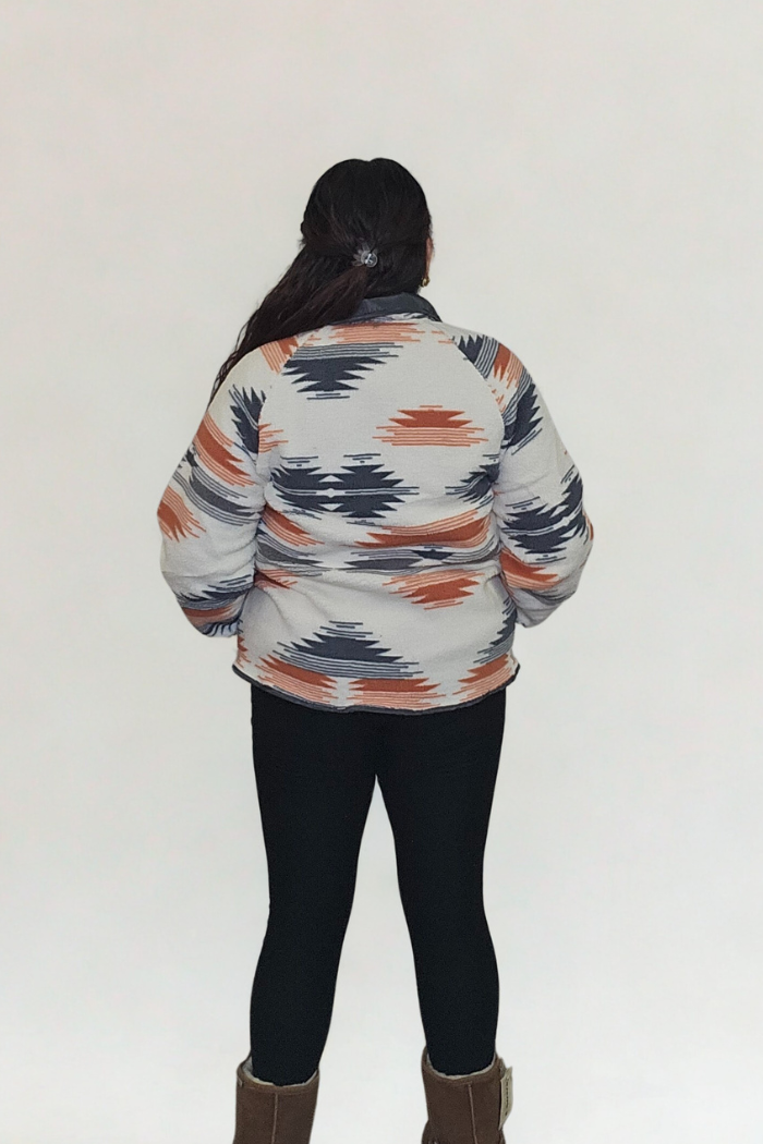 Western Aztec Fleece Shacket