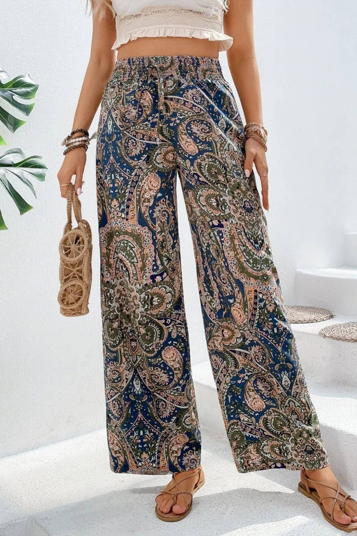 Paisley Wide Leg Pants