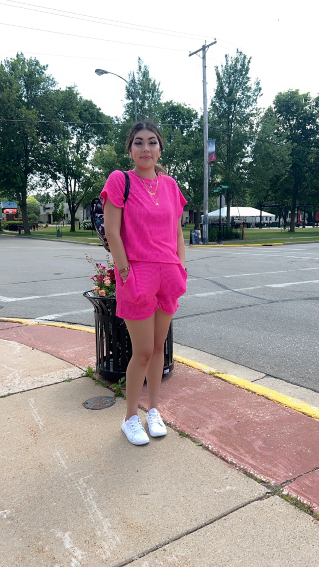 Wave Rib Top and Shorts Set