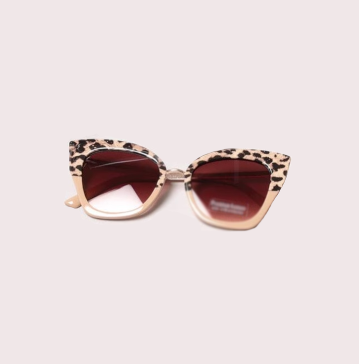 Leopard Print CatEye Sunglasses