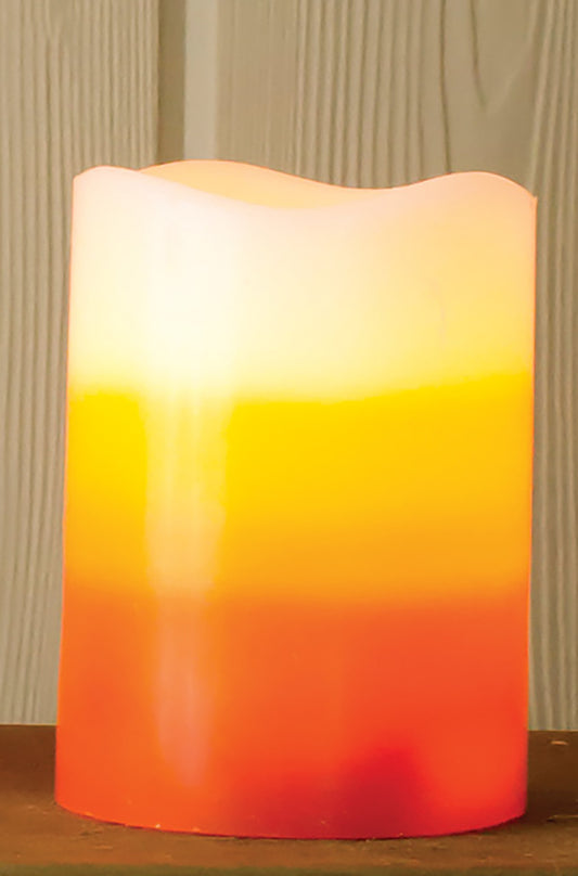 Candy Corn LED Pillar