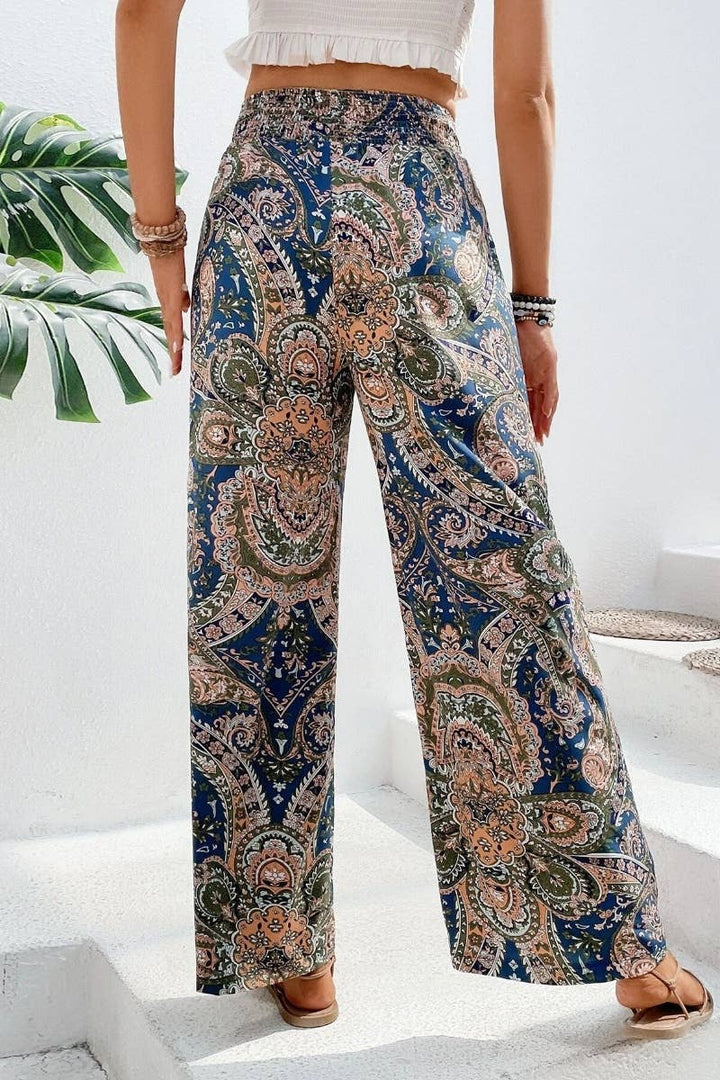 Paisley Wide Leg Pants