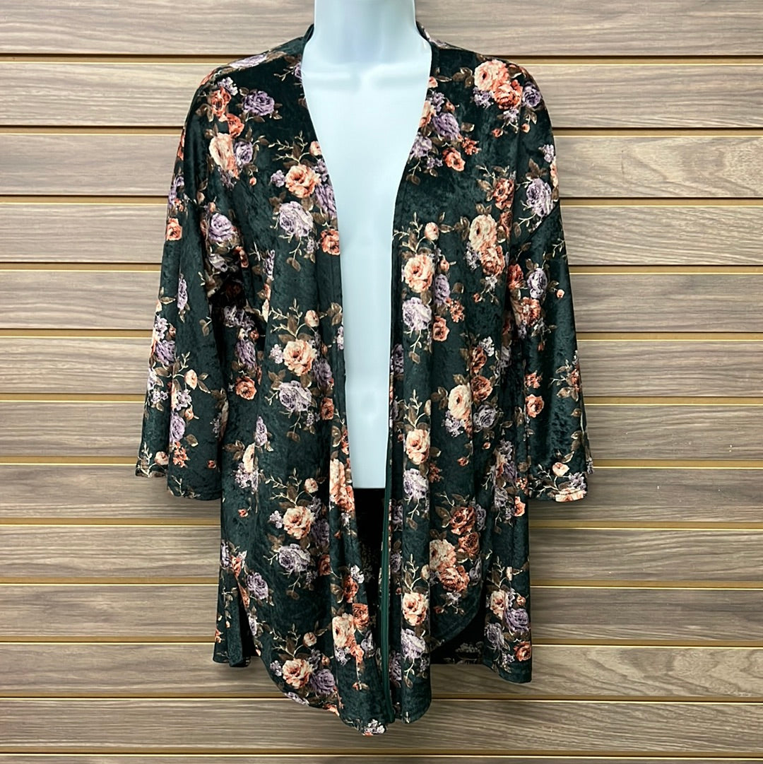 Open Floral Cardigan