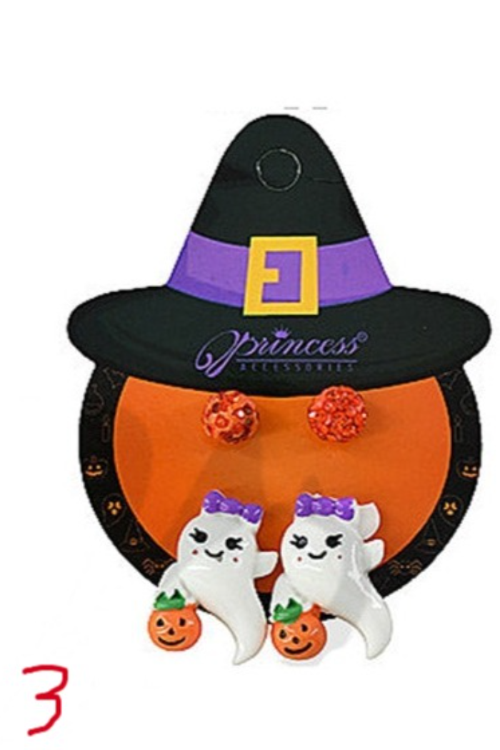 2-pair halloween earring set