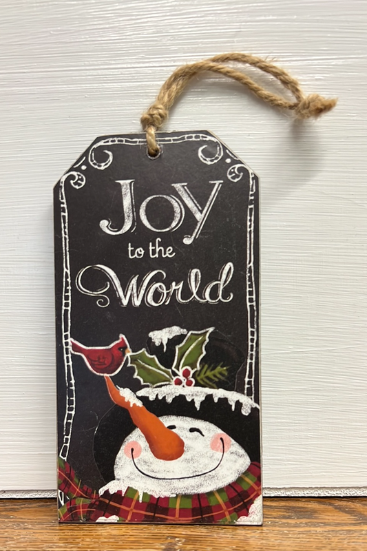 Joy to the World Chalkboard Ornament