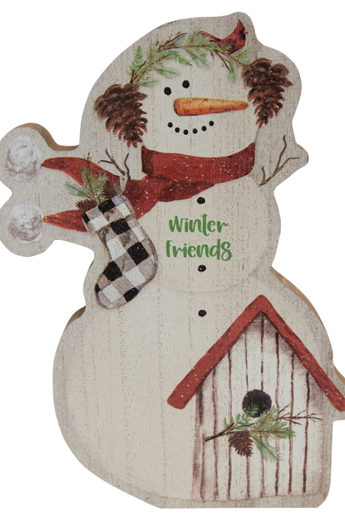 Winter Friends Chunky Snowman Sitter