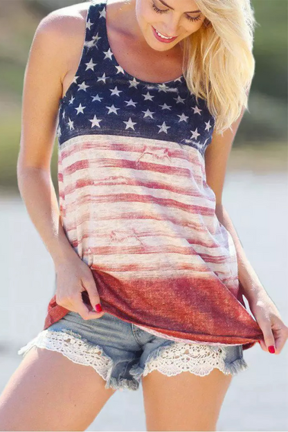 American Flag Star Tank