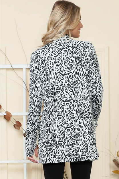 Animal Print Cardigan