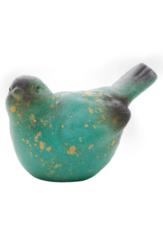 Antique Blue Resin Bird