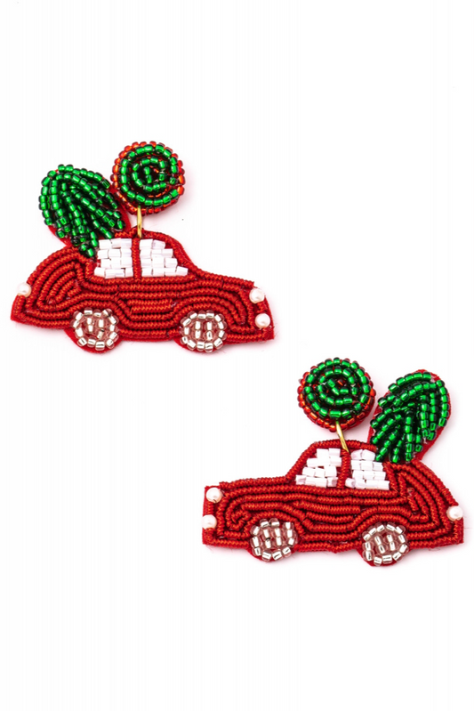 Christmas Beaded Earrings