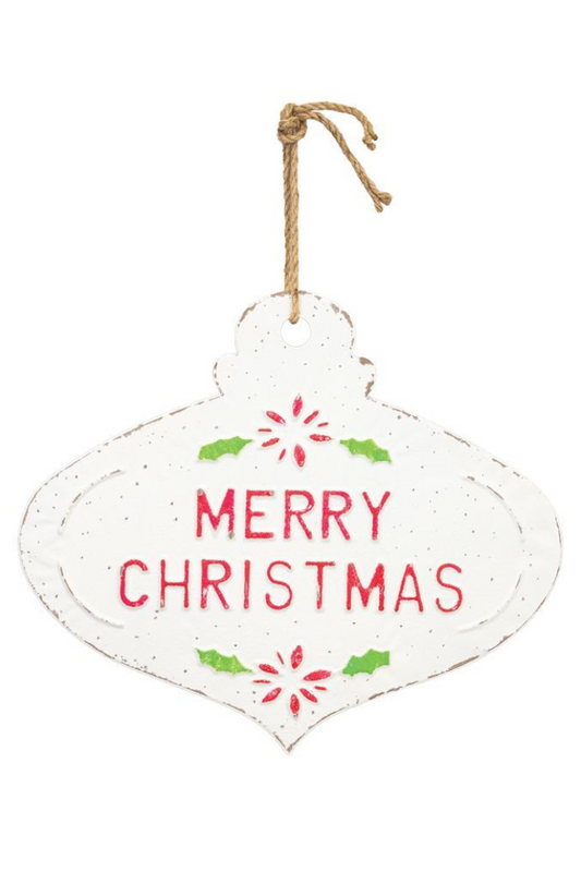 Vintage Merry Christmas ornament hanger