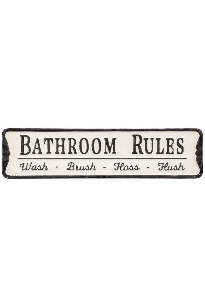 Bathroom Rules Sign