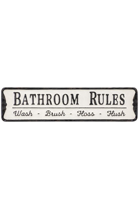 Bathroom Rules Sign