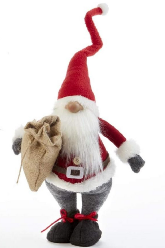 Resin Standing Snuffer Santa with Bag Figurine