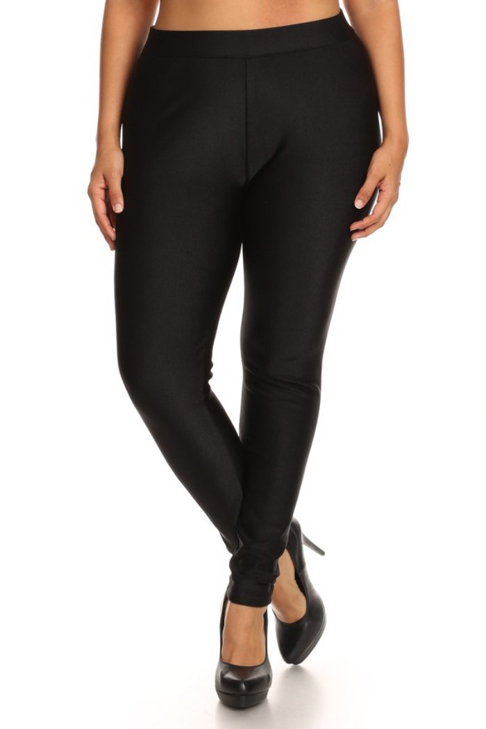 Black fleece thick legging