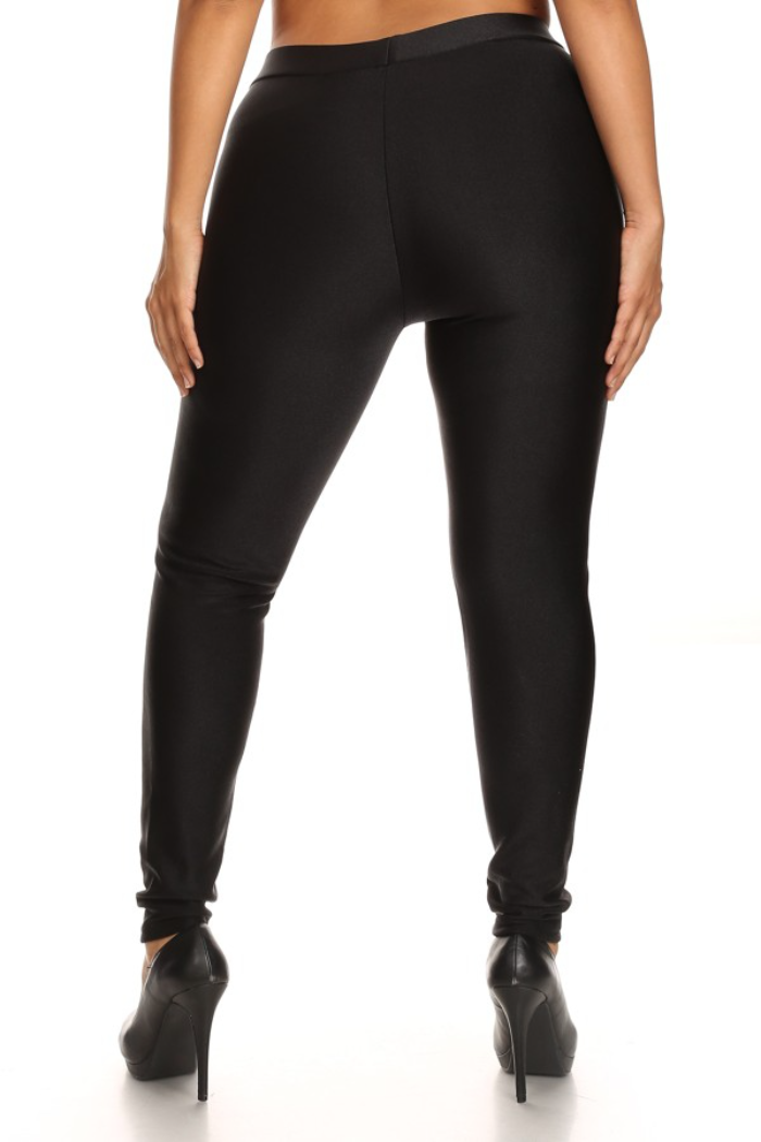 Black fleece thick legging