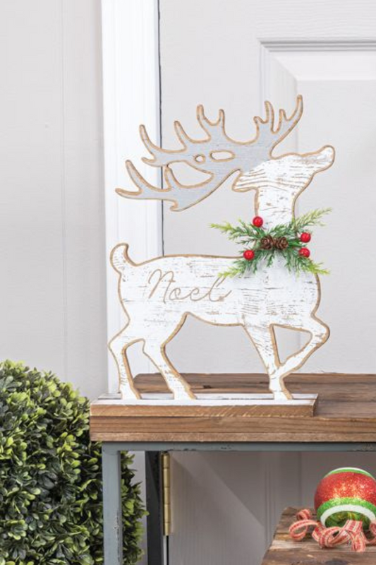 Holly Deer Wooden Tabletop