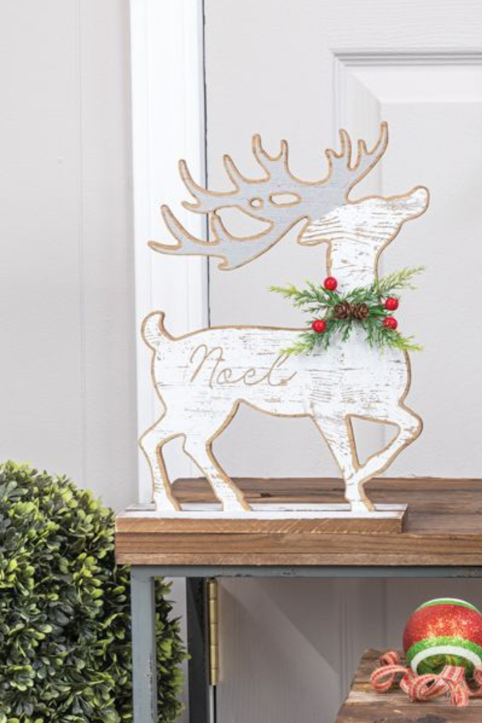 Holly Deer Wooden Tabletop