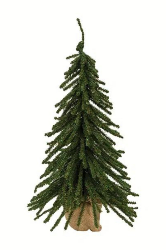 Mini Down swept Tree With Burlap Base, 24"