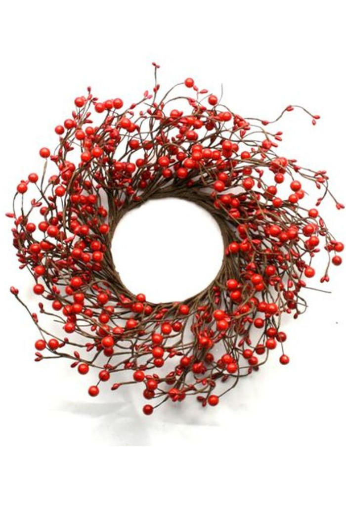 MIXED RED BERRY WREATH