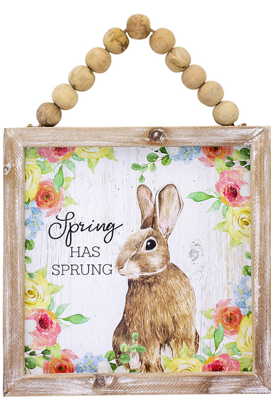 Spring Has Sprung Bead Hanger Sign