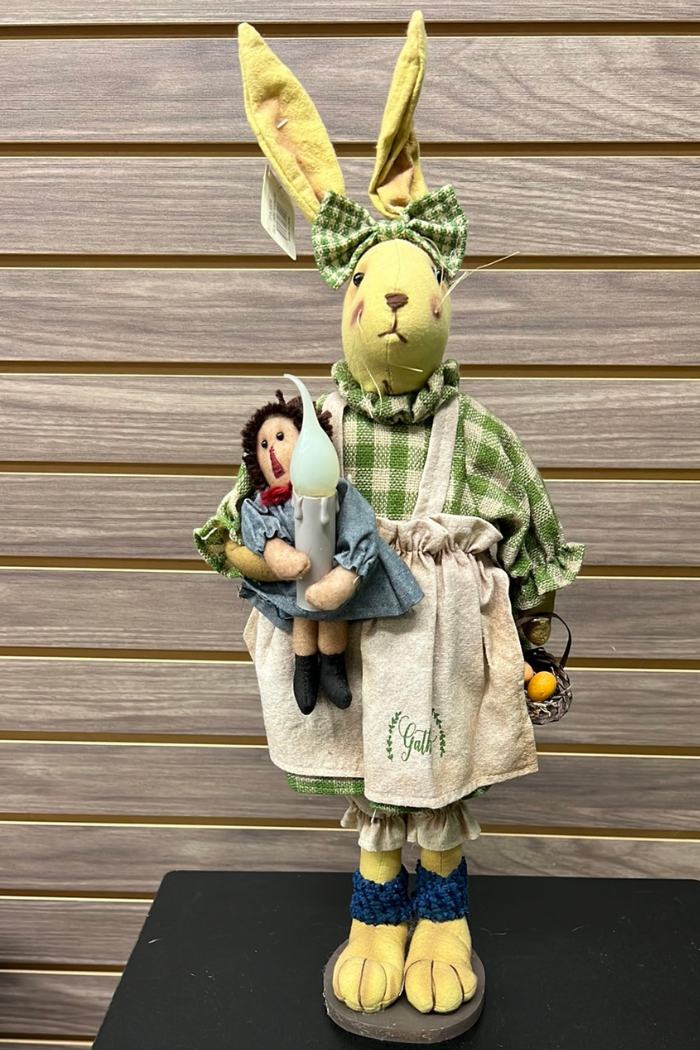 Bunny Holding Doll