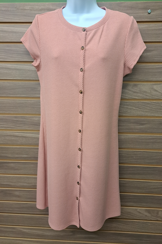 Button up front Pink dress