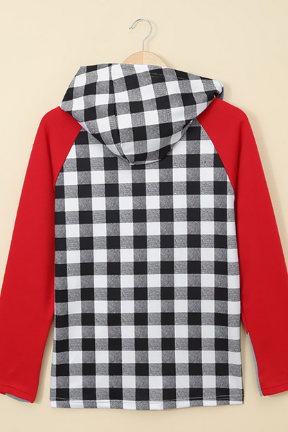 Christmas Tree Plaid Hoodie