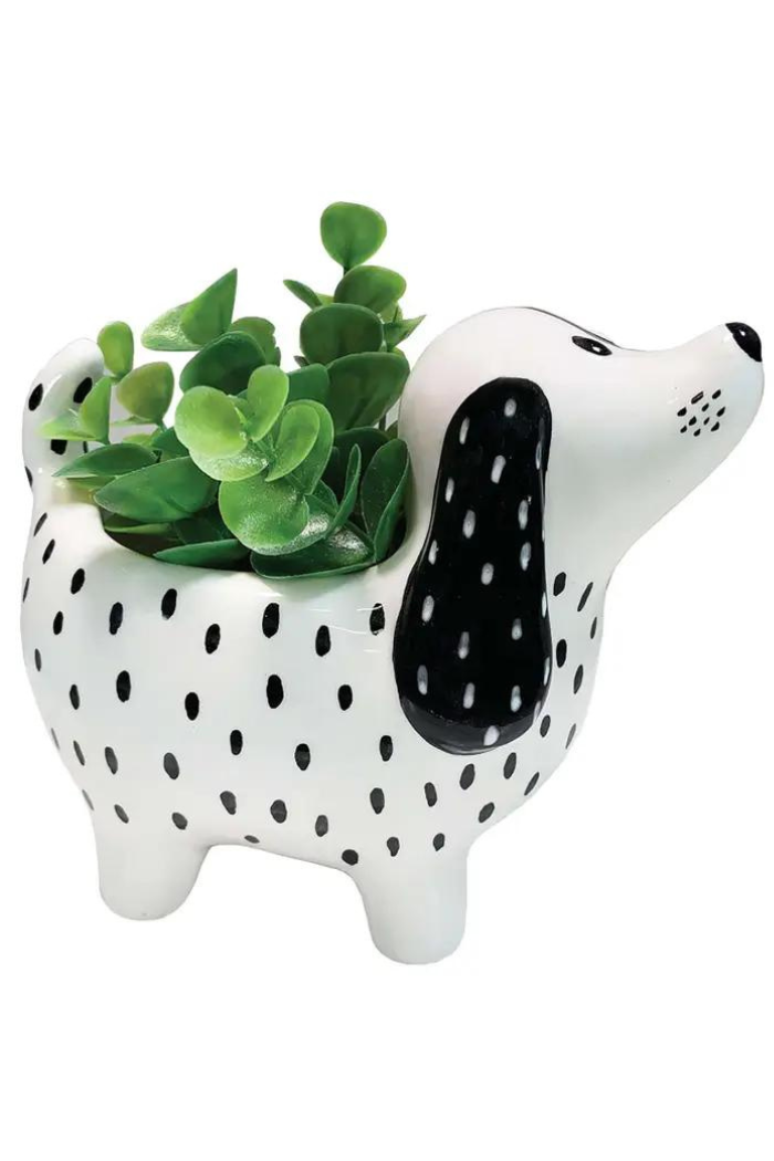 Spotty Dog Planter