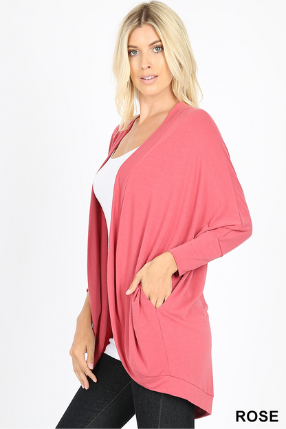 Cocoon wrap cardigan