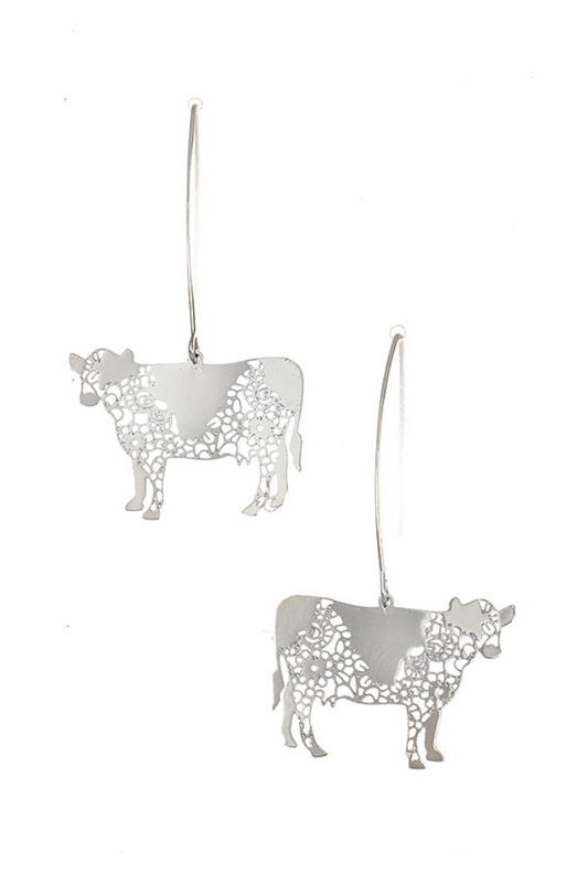 Cow earrings