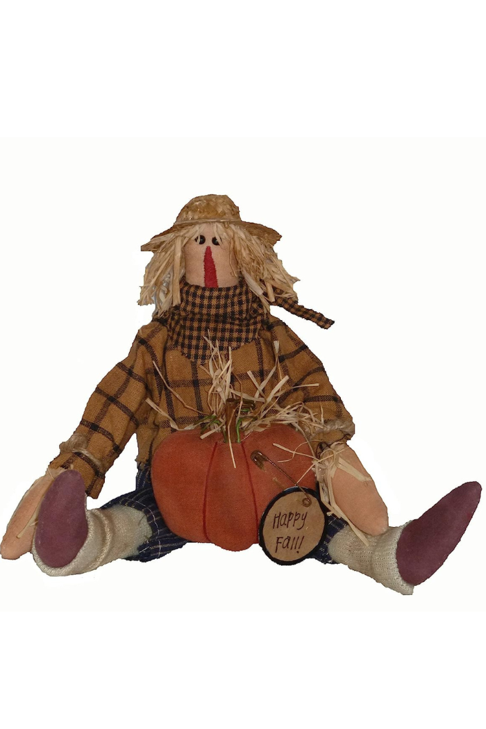 Happy Fall Primitive Scarecrow Figurine