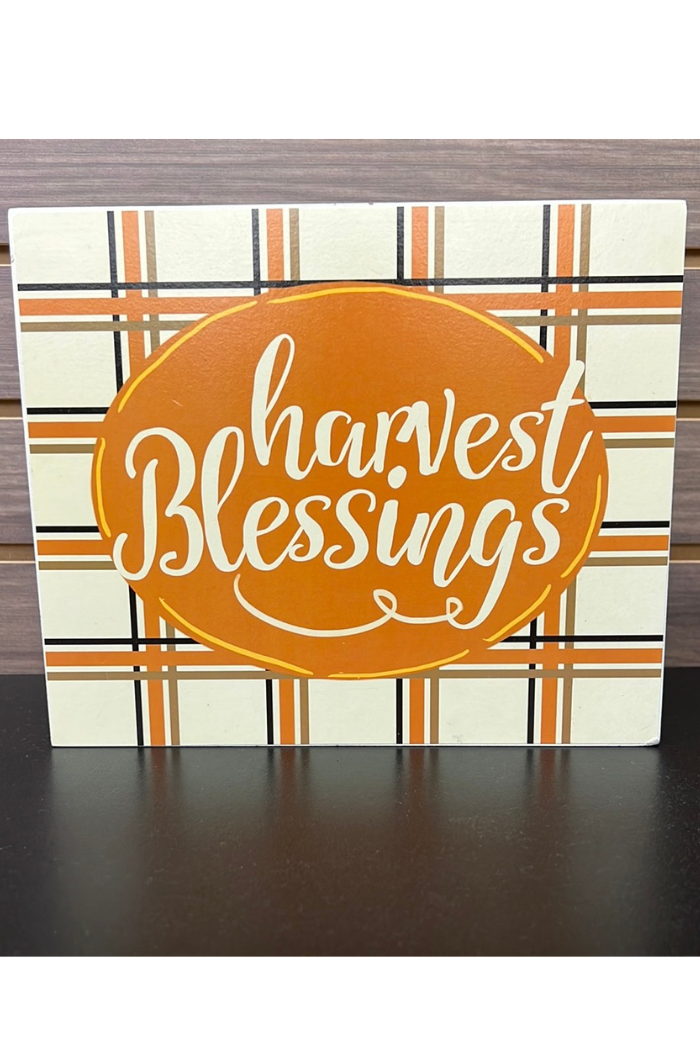 harvest blessings sign