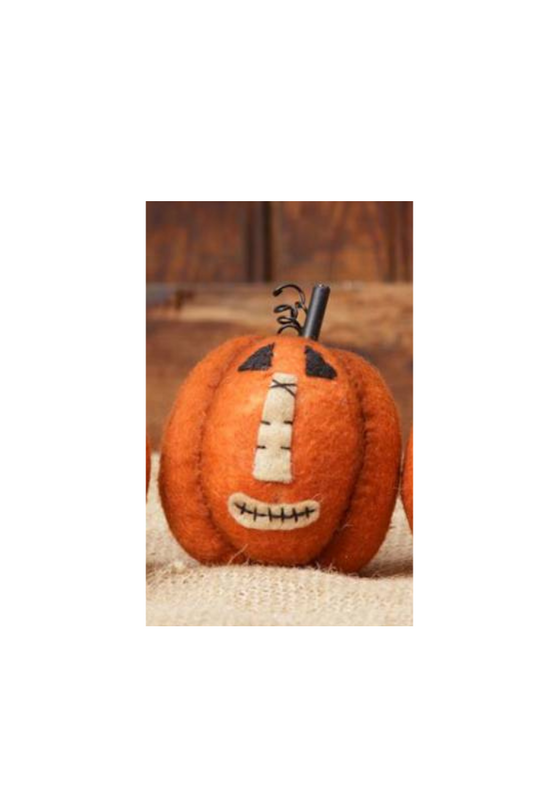 Mini pumpkins with faces