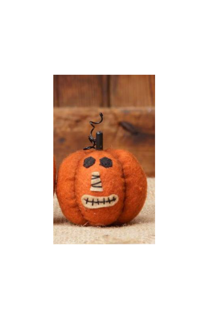 Mini pumpkins with faces