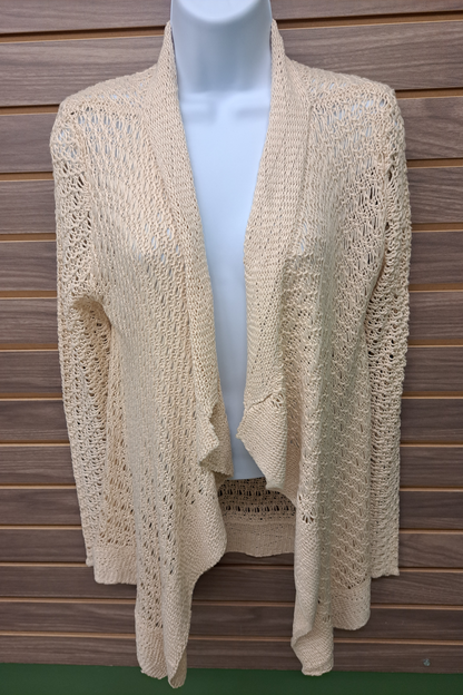 Crocheted open cardigan