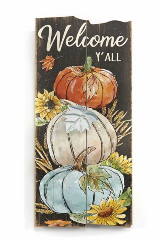 Welcome Y'all Fall Sign