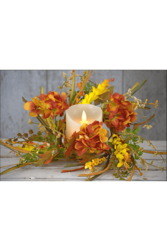 Fall Hydrangea Candle Ring