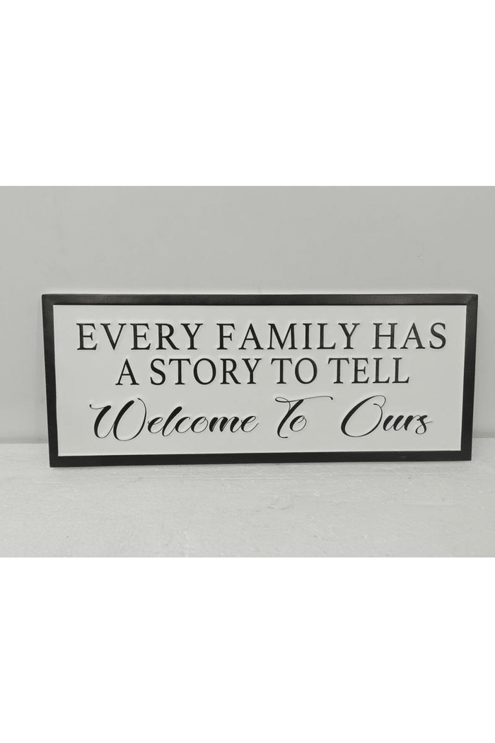 Family Story Metal Sign