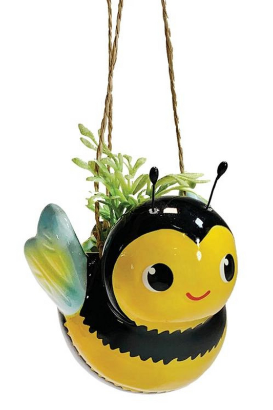 Mini Bee & Ladybug Hanging Planters