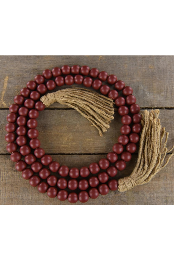 Cranberry Beaded Garland 59in